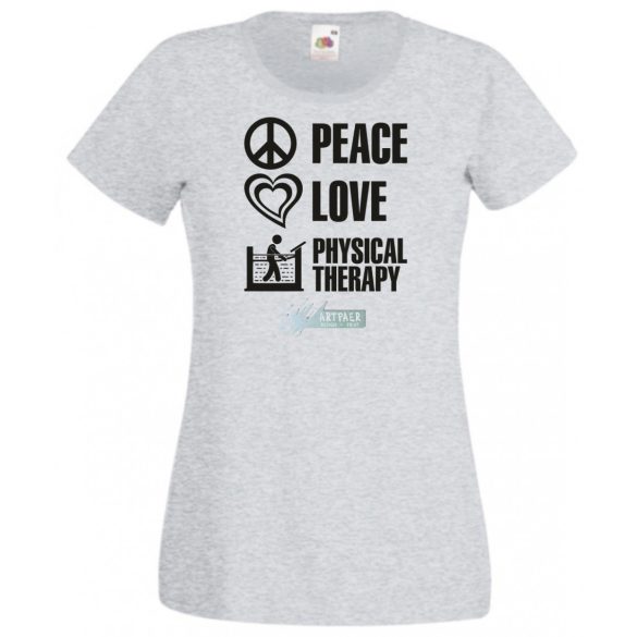 Peace Love ... női rövid ujjú póló