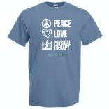 Peace Love ... férfi rövid ujjú póló