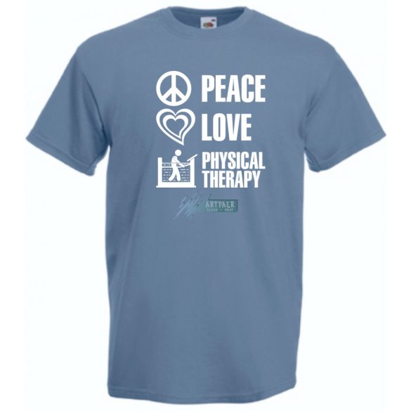 Peace Love ... férfi rövid ujjú póló