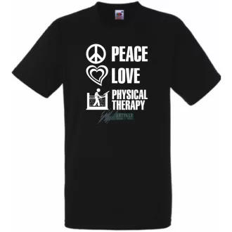 Peace Love ... férfi rövid ujjú póló