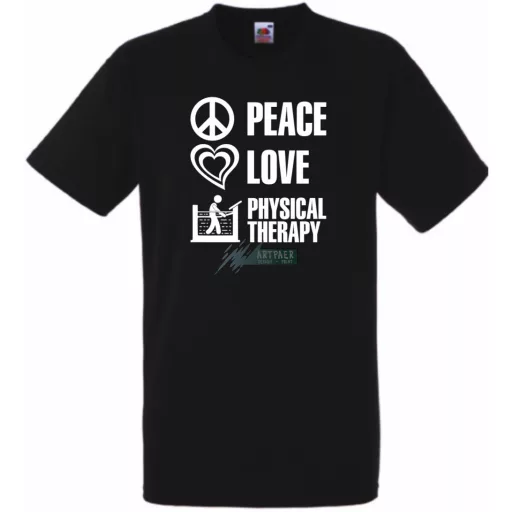 Peace Love ... férfi rövid ujjú póló