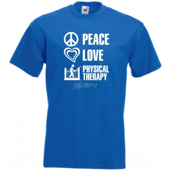 Peace Love ... férfi rövid ujjú póló