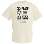 Peace Love ... férfi rövid ujjú póló