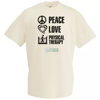 Peace Love ... férfi rövid ujjú póló