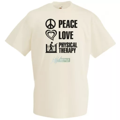 Peace Love ... férfi rövid ujjú póló