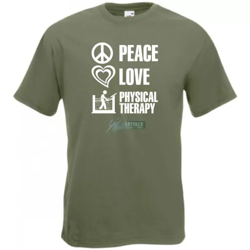 Peace Love ... férfi rövid ujjú póló