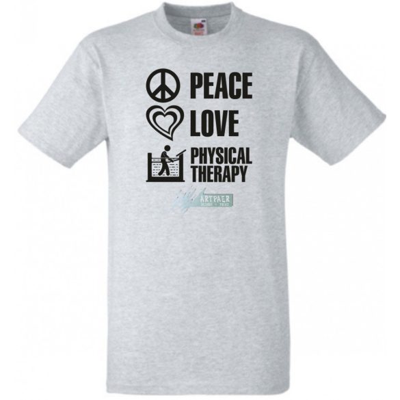 Peace Love ... férfi rövid ujjú póló