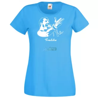 Retro fan Freddie Mercury női rövid ujjú póló