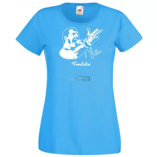 Retro fan Freddie Mercury női rövid ujjú póló