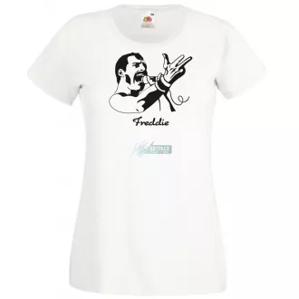 Retro fan Freddie Mercury női rövid ujjú póló