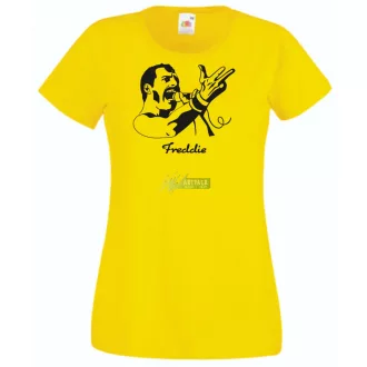 Retro fan Freddie Mercury női rövid ujjú póló