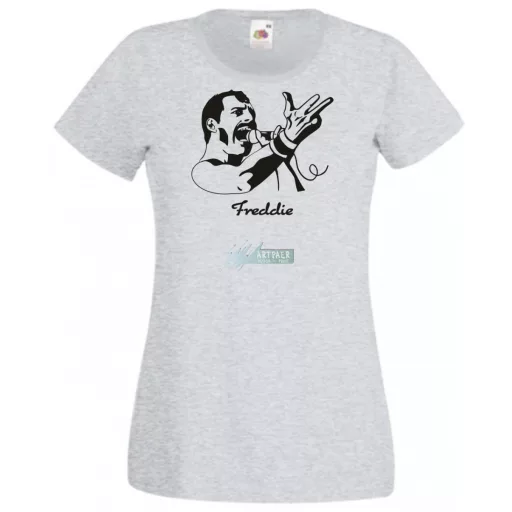 Retro fan Freddie Mercury női rövid ujjú póló