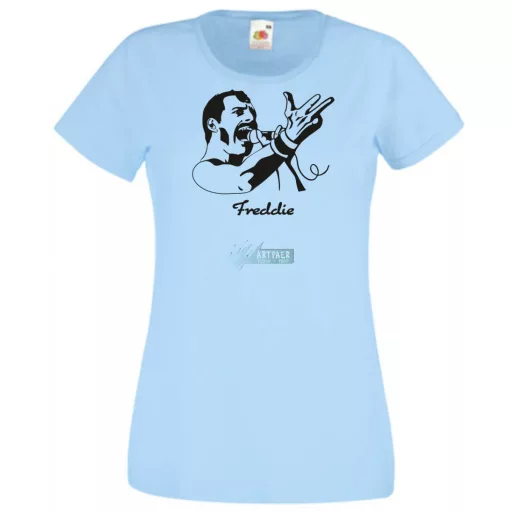 Retro fan Freddie Mercury női rövid ujjú póló
