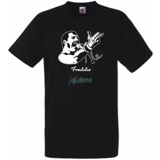 Retro fan Freddie Mercury férfi rövid ujjú póló
