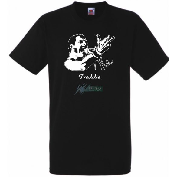 Retro fan Freddie Mercury férfi rövid ujjú póló