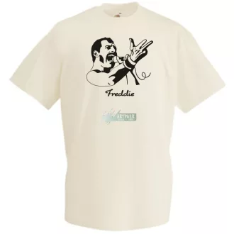Retro fan Freddie Mercury férfi rövid ujjú póló