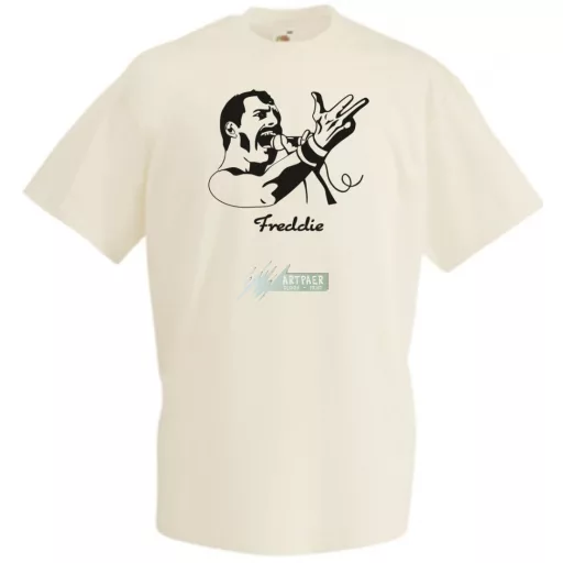 Retro fan Freddie Mercury férfi rövid ujjú póló