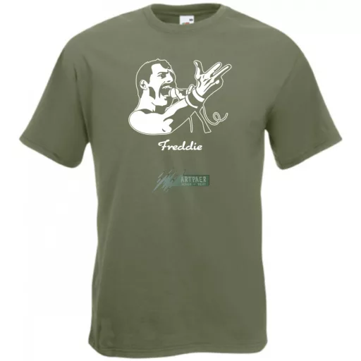 Retro fan Freddie Mercury férfi rövid ujjú póló