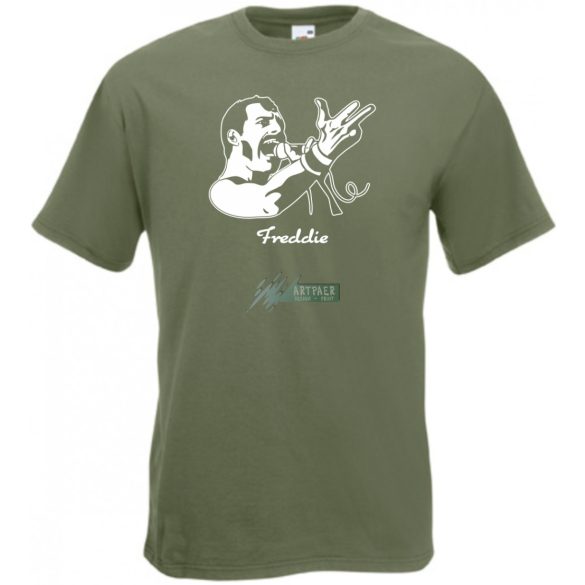Retro fan Freddie Mercury férfi rövid ujjú póló