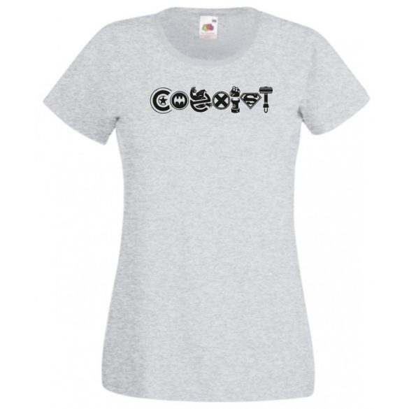 Coexist - A hősök velünk élnek női rövid ujjú póló