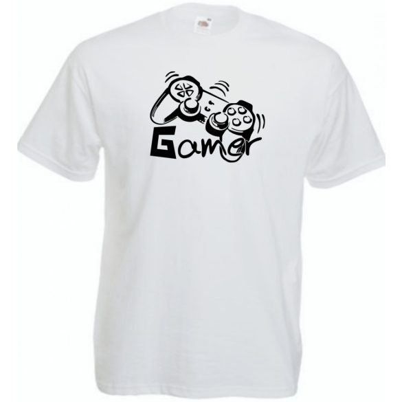 Gamer férfi rövid ujjú póló