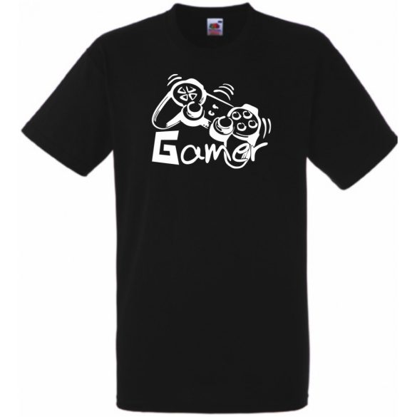 Gamer férfi rövid ujjú póló
