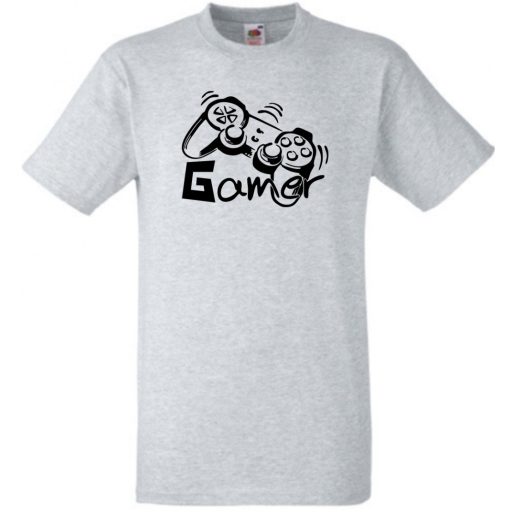 Gamer férfi rövid ujjú póló