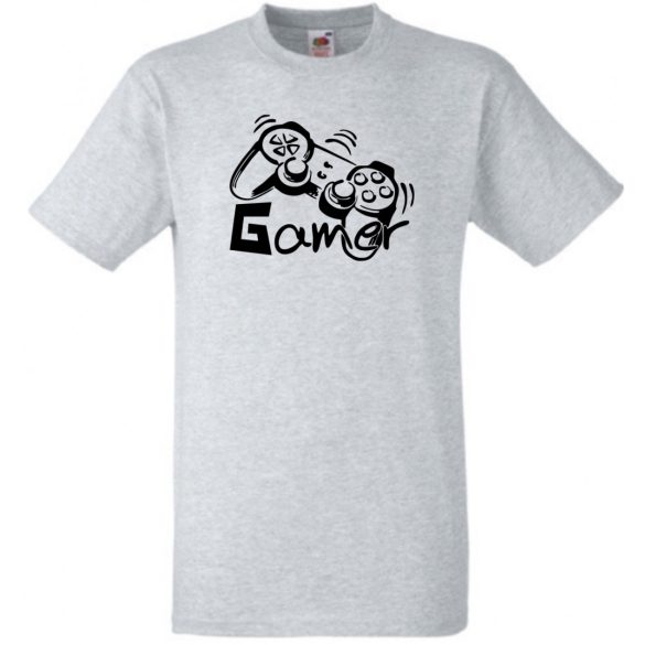 Gamer férfi rövid ujjú póló