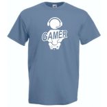 Gamer férfi rövid ujjú póló