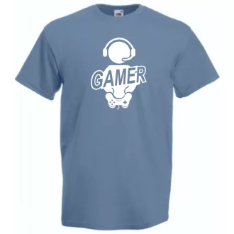 Gamer férfi rövid ujjú póló