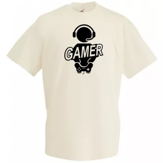 Gamer férfi rövid ujjú póló