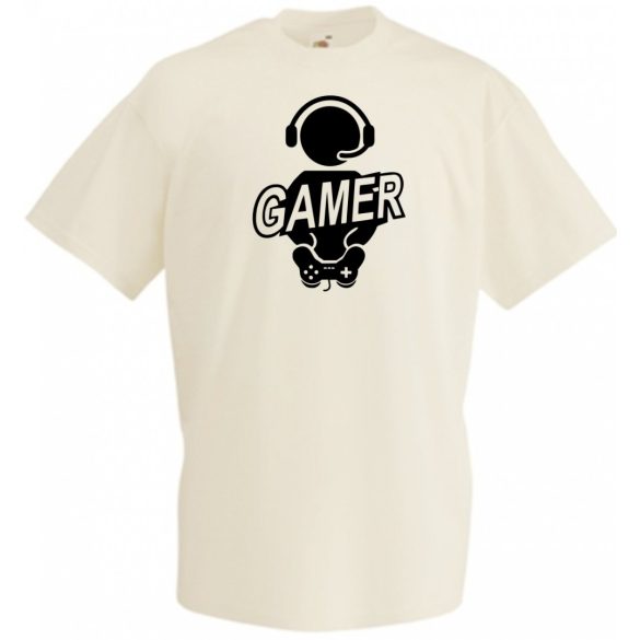 Gamer férfi rövid ujjú póló