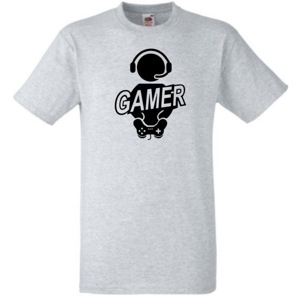 Gamer férfi rövid ujjú póló