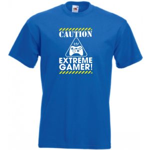 Caution Extreme Gamer gyerek rövid ujjú póló