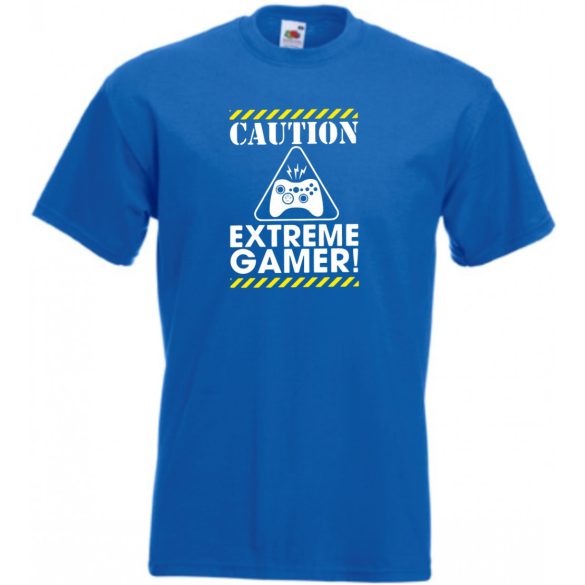 Caution Extreme Gamer gyerek rövid ujjú póló