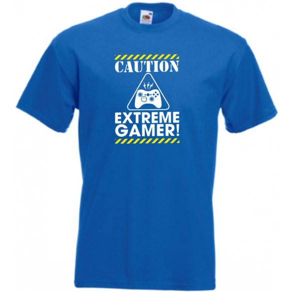 Caution Extreme Gamer gyerek rövid ujjú póló