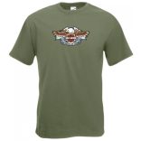 Az Amerikai legenda - Harley motor fan férfi rövid ujjú póló