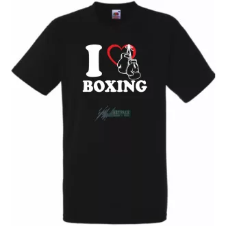 I Love Boxing férfi rövid ujjú póló