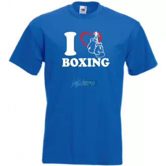 I Love Boxing férfi rövid ujjú póló