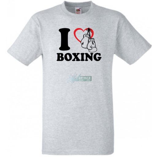 I Love Boxing férfi rövid ujjú póló