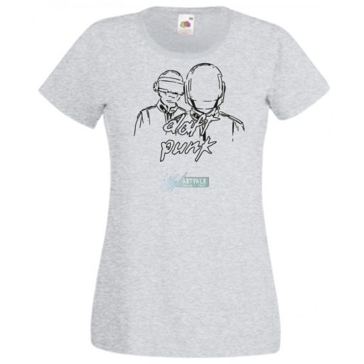 Sketch Daft Punk minima női rövid ujjú póló
