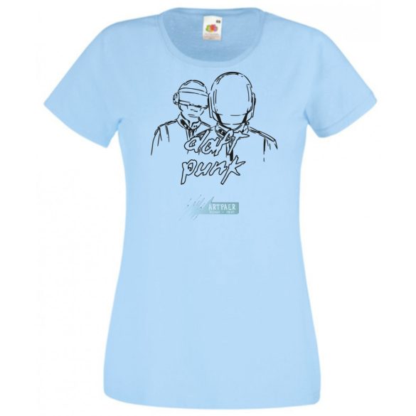 Sketch Daft Punk minima női rövid ujjú póló