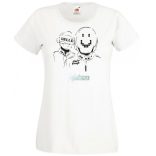 Sketch Daft Punk minima -B női rövid ujjú póló