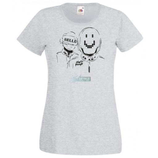 Sketch Daft Punk minima -B női rövid ujjú póló