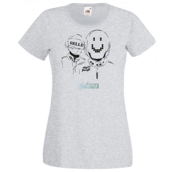 Sketch Daft Punk minima -B női rövid ujjú póló