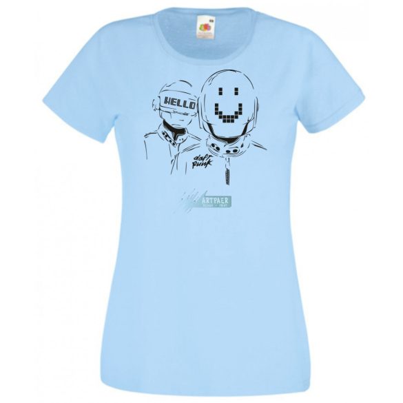 Sketch Daft Punk minima -B női rövid ujjú póló