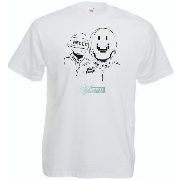 Sketch Daft Punk minima -B férfi rövid ujjú póló