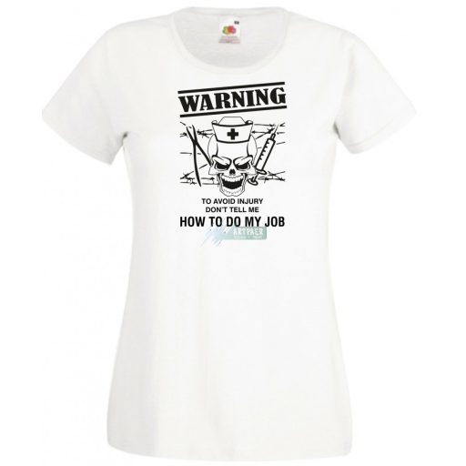 Ne mondja meg hogyan dolgozzak - Angol női rövid ujjú póló