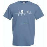 Humor SW EKG Yoda férfi rövid ujjú póló