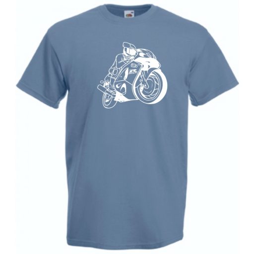 Motor fan Suzuki GSXR férfi rövid ujjú póló